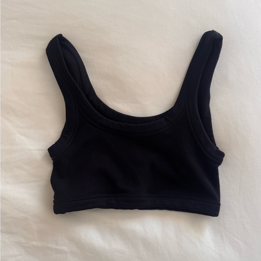 SET Active Black Ribbed Sports Bra - Picture 2 of 3